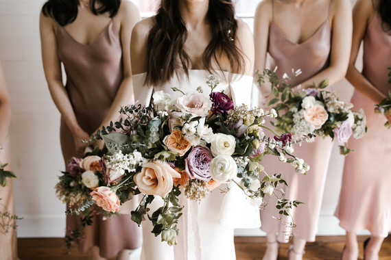 Moody modern wedding at Cherry Hollow Farms in Atlanta