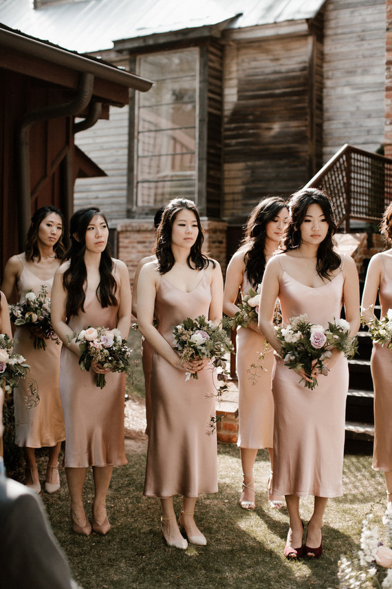 Moody modern wedding at Cherry Hollow Farms in Atlanta