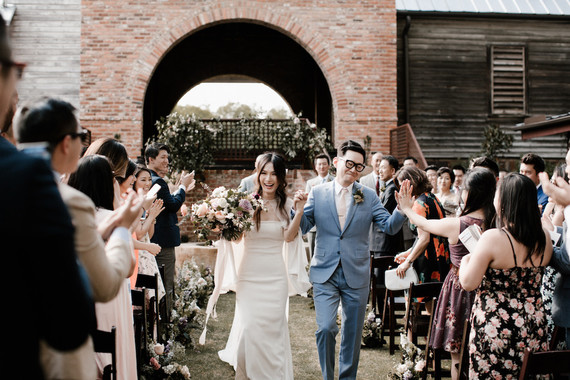 Moody modern wedding at Cherry Hollow Farms in Atlanta