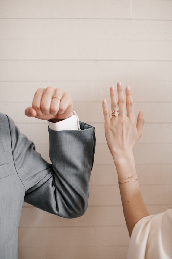 Moody modern wedding at Cherry Hollow Farms in Atlanta