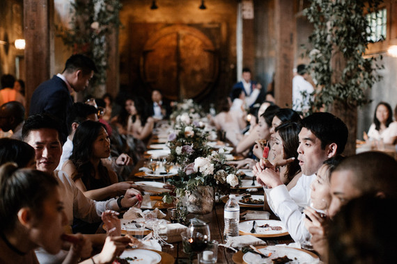 Moody modern wedding at Cherry Hollow Farms in Atlanta