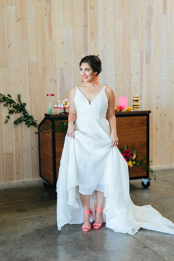 Bright whimsical wedding invites