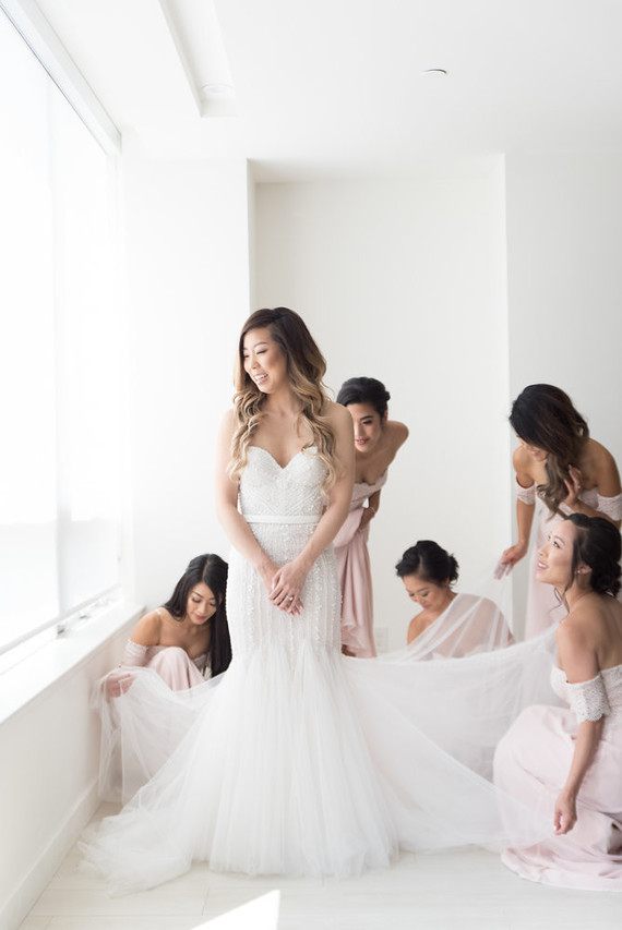 Modern graphic warehouse wedding in Toronto