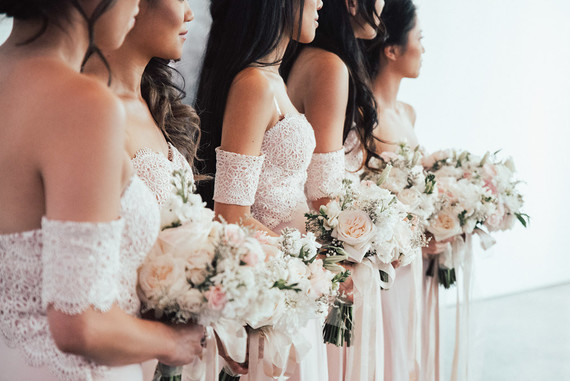 Modern graphic warehouse wedding in Toronto