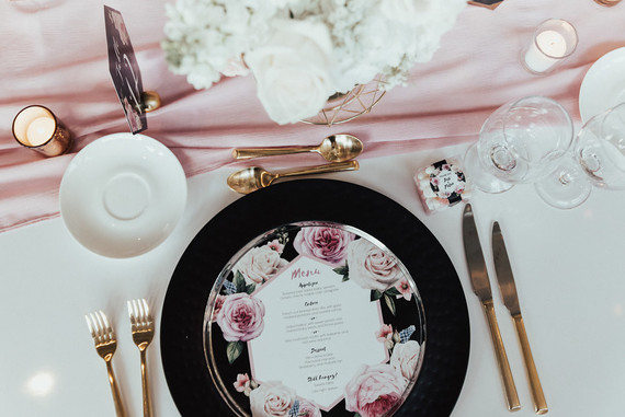 Modern graphic warehouse wedding in Toronto