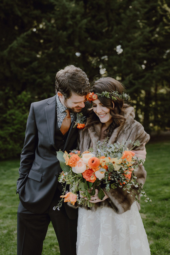 Spring Columbia Gorge wedding at Gorge Crest Vineyards