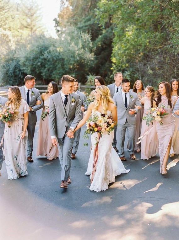 Modern feminine Santa Cruz wedding with boho details Inspiration