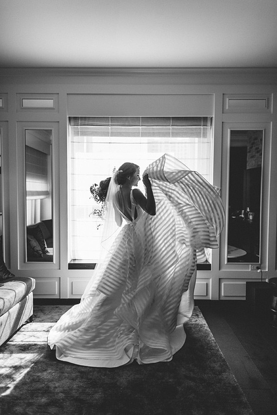 modern fall garden wedding