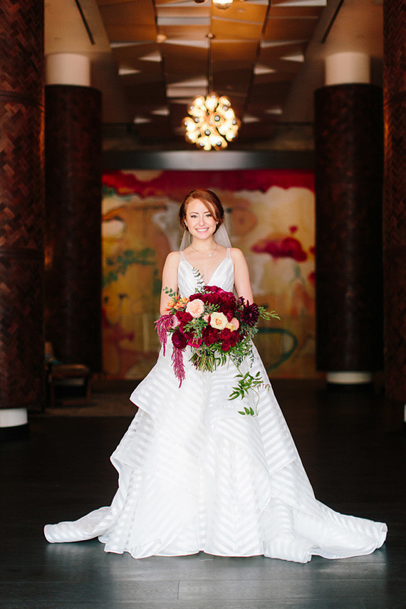 modern fall garden wedding