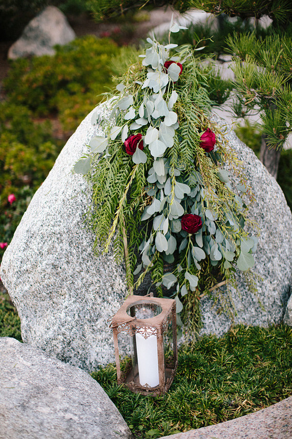 modern fall garden wedding