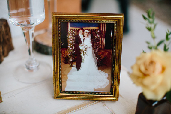 modern fall garden wedding