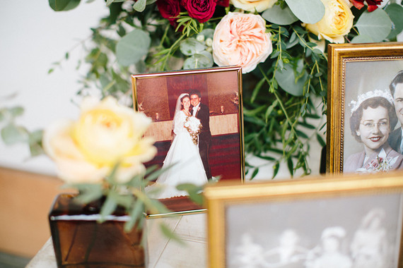 modern fall garden wedding