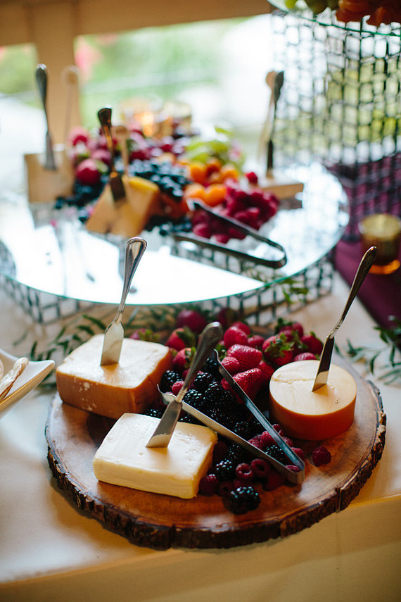 modern fall garden wedding