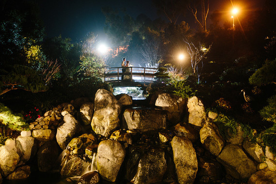 modern fall garden wedding