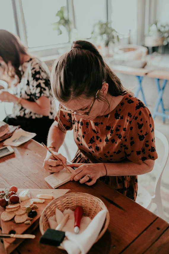Crafts and cocktails workshop at Union/Pine Inspiration