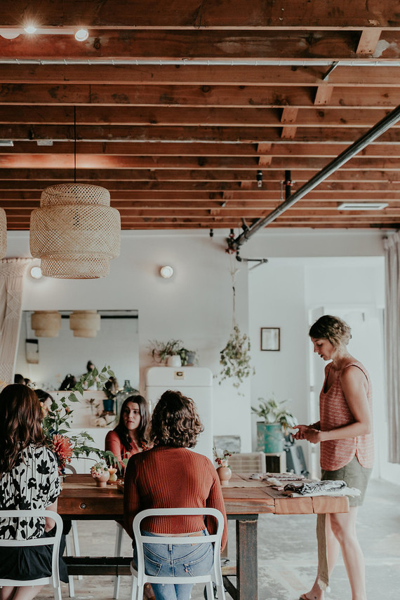 Crafts and cocktails workshop at Union/Pine Inspiration
