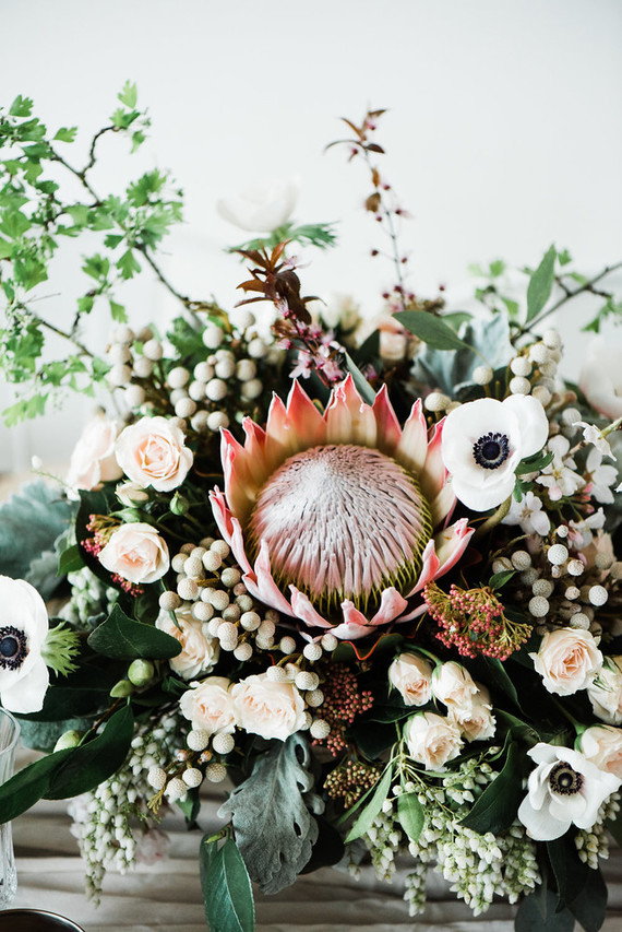 Protea wedding arrangement Inspiration