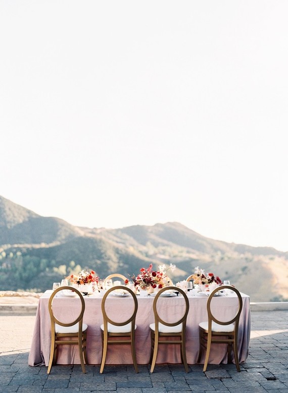 Elegant Valentine's Day wedding ideas at Malibu Rocky Oaks Estate
