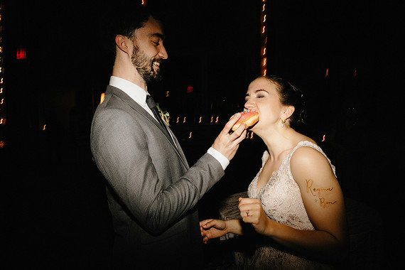 Romantic, industrial, floral wedding at Basilica Hudson in the Hudson Valley
