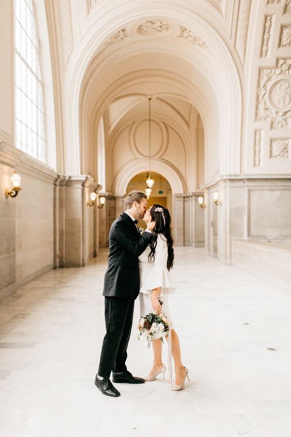 San Francisco City Hall elopement Inspiration