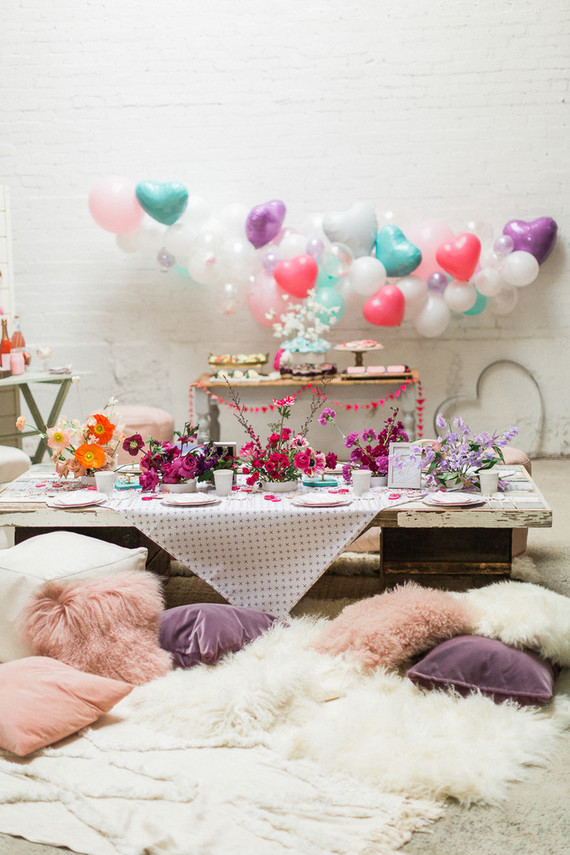 Bright fun Valentine's Brunch