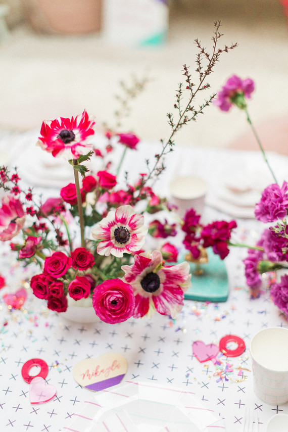 Bright fun Valentine's Brunch Inspiration