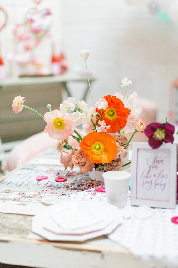Bright fun Valentine's Brunch Inspiration