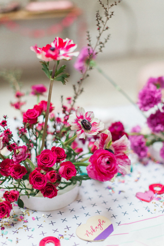 Bright fun Valentine's Brunch Inspiration