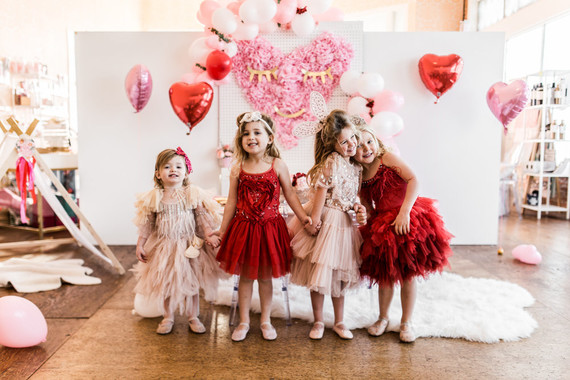 Galentine's party for little girls