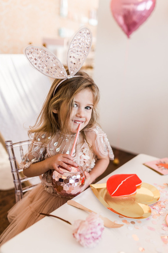 Galentine's party for little girls