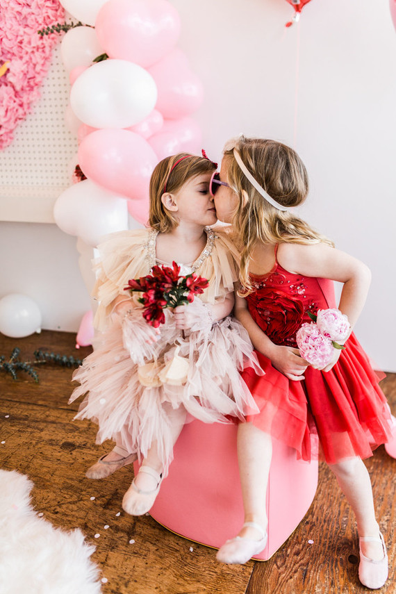 Galentine's party for little girls