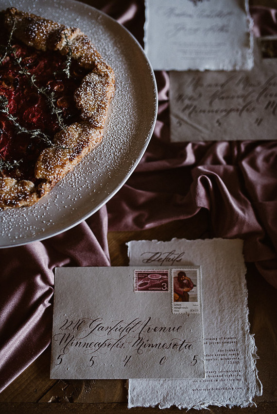 Moody mauve Valentine's Day and winter wedding ideas Inspiration