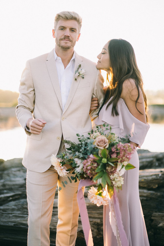 Maine engagement photos at Kettle Cove on Cape Elizabeth