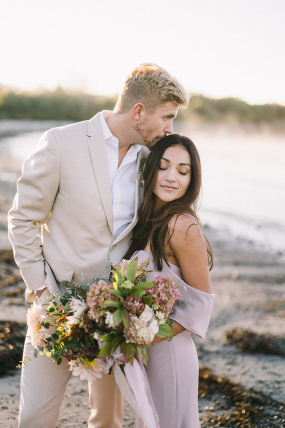 Maine engagement photos at Kettle Cove on Cape Elizabeth