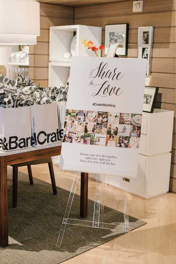 Crate and Barrel Private Wedding Registry Event