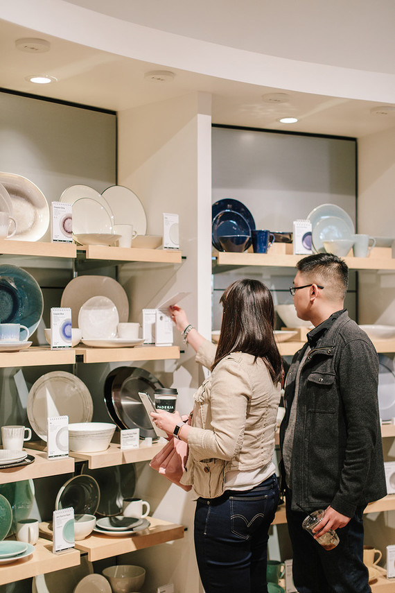 Crate and Barrel Private Wedding Registry Event