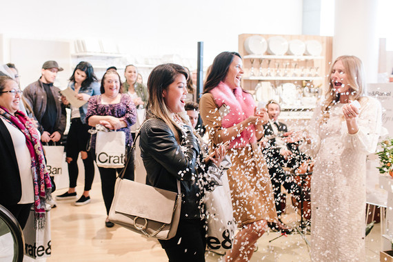 Crate and Barrel Private Wedding Registry Event