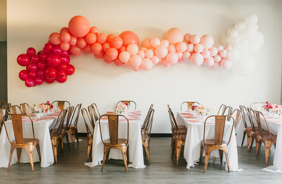 Ombre pink birthday party