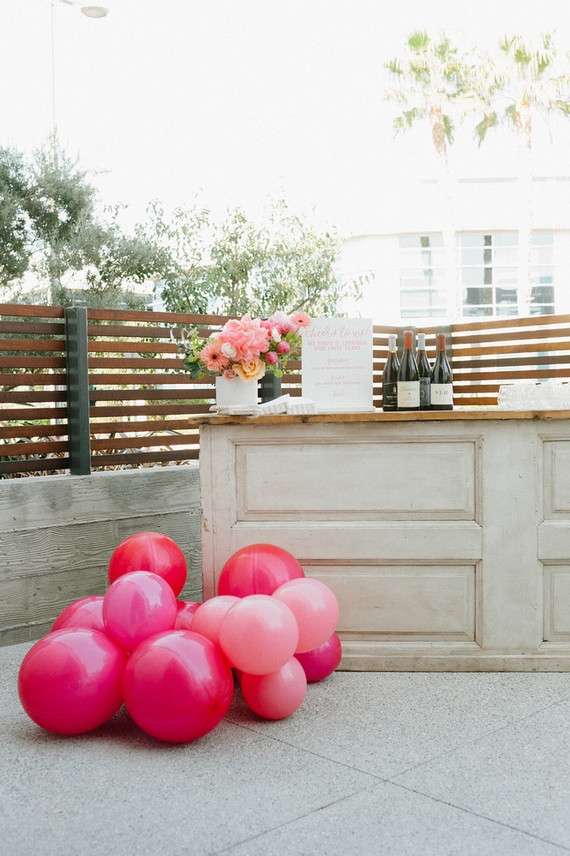 Ombre pink birthday party