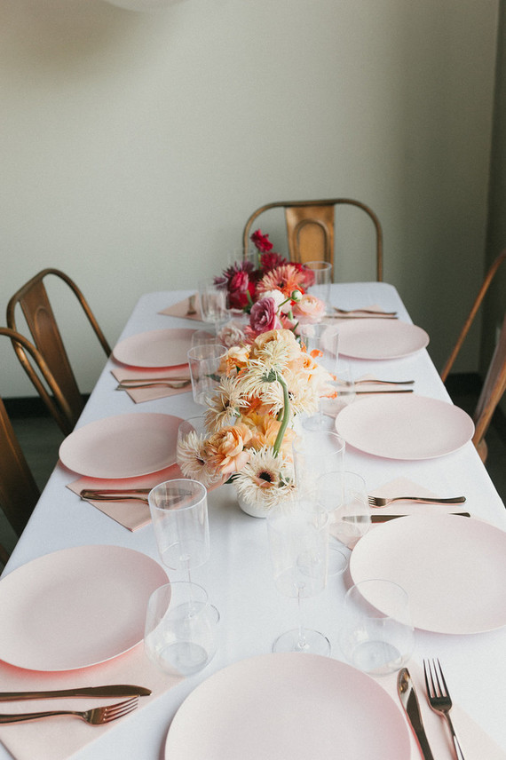 Ombre pink birthday party