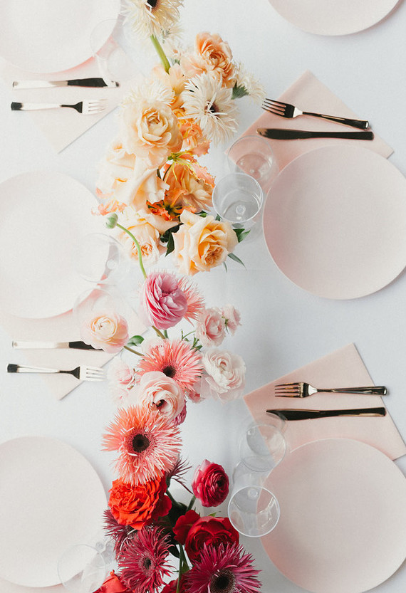 Ombre pink birthday party