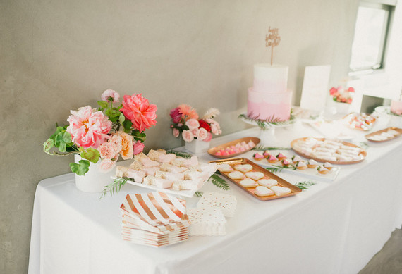 Ombre pink first birthday party Inspiration
