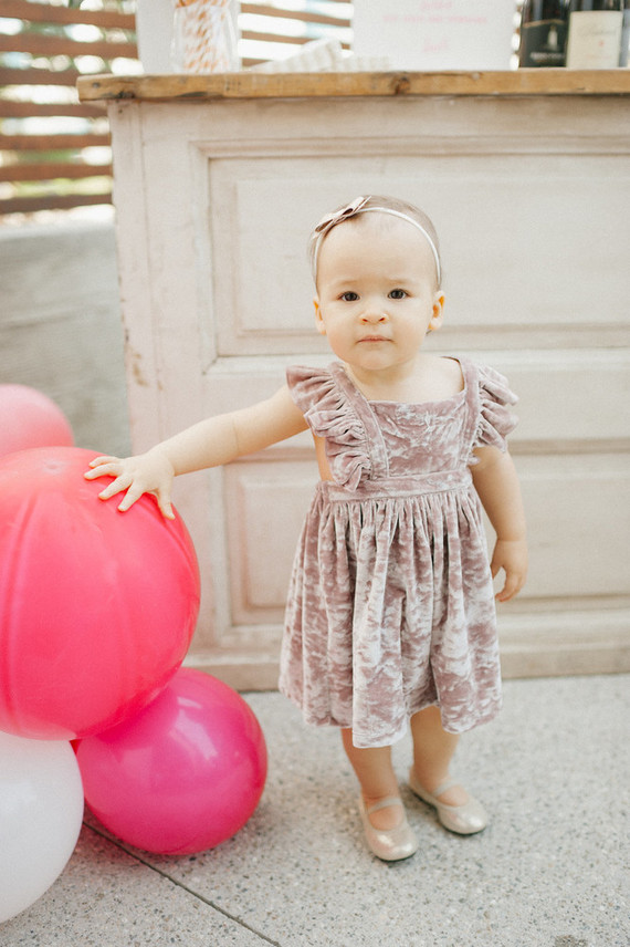 Ombre pink first birthday party
