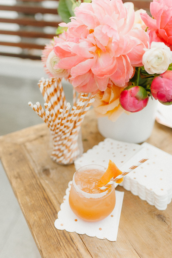 Ombre pink first birthday party Inspiration