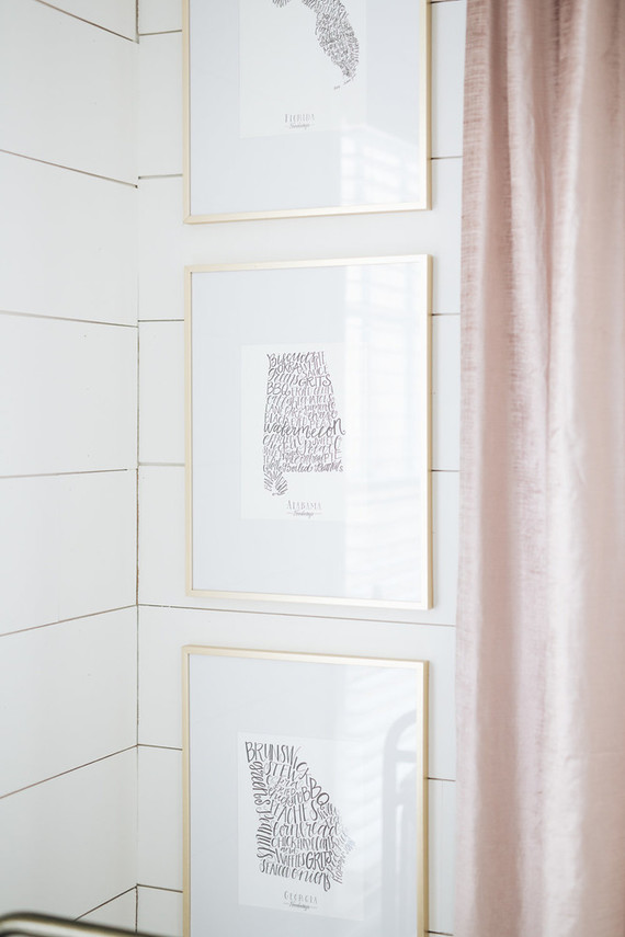 Feminine girl's nursery