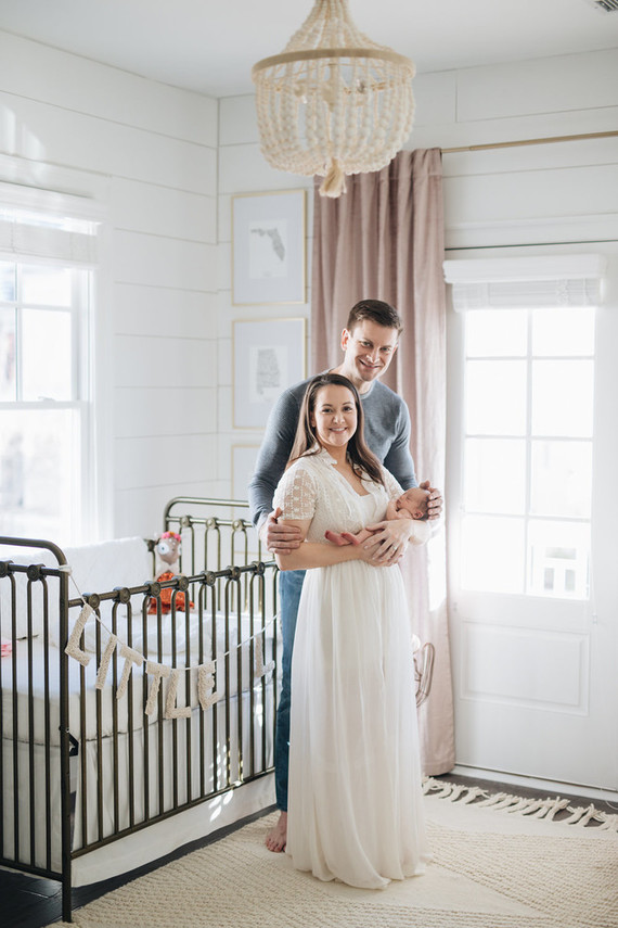 Feminine girl's nursery