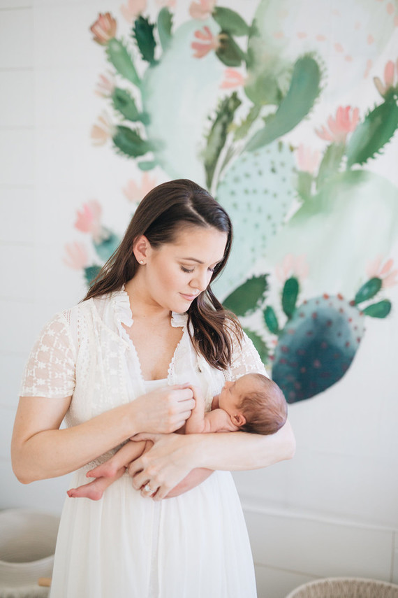 Feminine girl's nursery