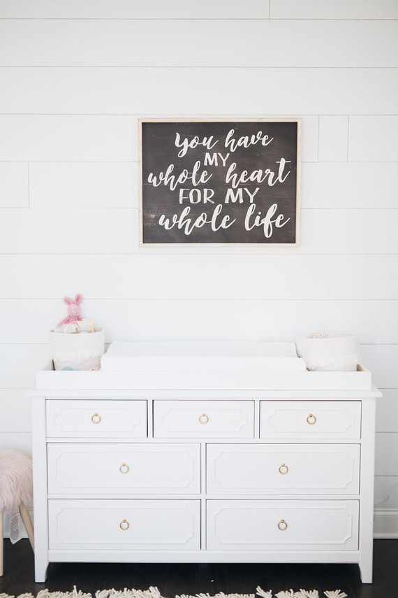 Feminine girl's nursery