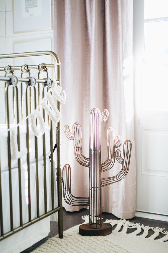 Feminine girl's nursery