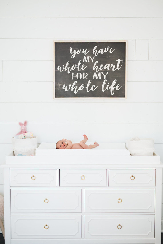 Feminine girl's nursery